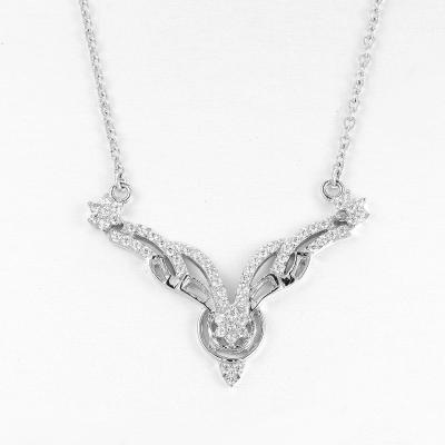 China Mens 925 Sterling Silver Necklaces 4.82g Antler Rope Chain for sale