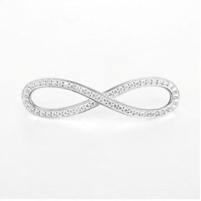 China Zirconita Sterling Silver Eternity Bracelet 13cm Silpada à venda