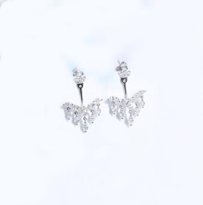China Diamante de doble finalidad del ojo del caballo de Diamond Earrings 1.5ct 2.8gram del oro 18K en venta