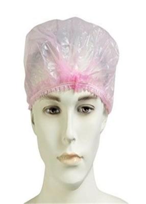 China Professional Surgical Head Cover , Clear Disposable Shower Caps 0.015-0.025 Mm Thickness for sale