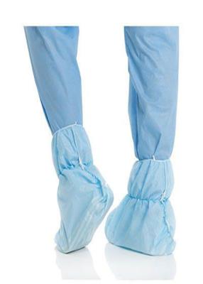 China Large Size Surgical Shoe Covers , Disposable Indoor Shoe Covers Non Woven for sale