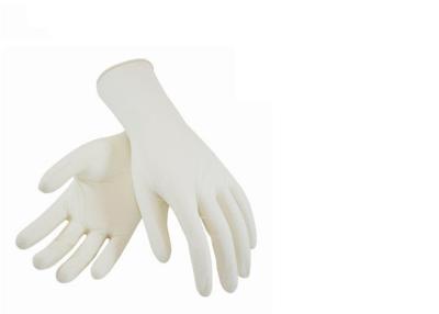 China Prenda impermeable quirúrgica 100% del material del látex de los guantes de la mano del examen médico en venta