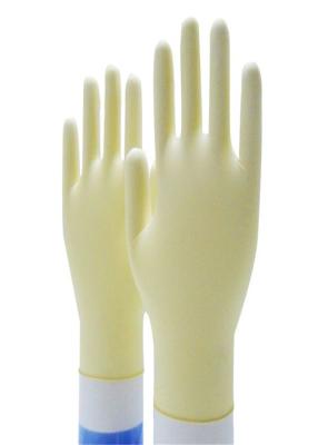 China Sanitary Disposable Hand Gloves , Sterile Hand Gloves Nature Latex Anti Chemicals for sale