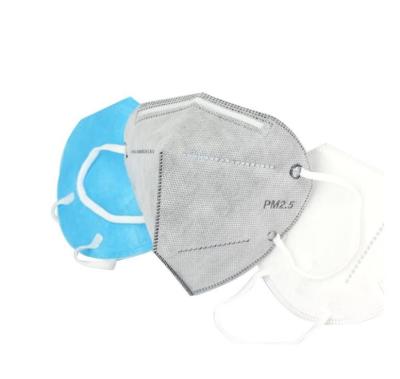 China Vertical Fold Flat Folding FFP2 Mask Non Woven Fabric Anti-Dust Disposable Mask for sale