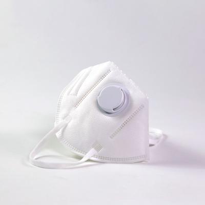 China Máscara de poeira N95 FFP2 colorida máscara de dobramento vertical com válvula proteção de 4 camadas à venda