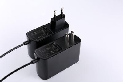 China Black ABS PC Switching Power Adapter 24V 1.5A 6V 5A 9V 4A 12V 3A 18V 2A for sale