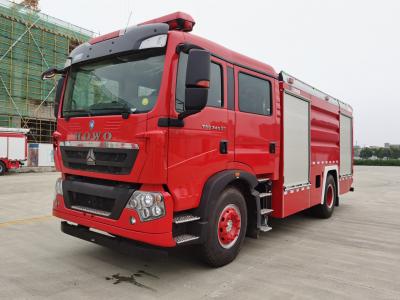 China PM80/SG80 HOWO Emergency Fire Trucks 19450kg 8500mm Ambulance Fire Trucks for sale