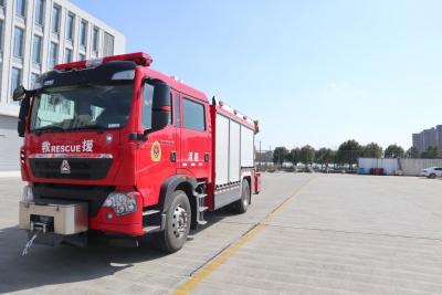 China JY120 HOWO Rescue Fire Department Heavy Rescue Fire Water Truck 6 People for sale
