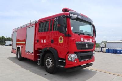 China PM80/SG80 HOWO Ladder  Fire Department Rescue Trucks Sinotruk 8500MM for sale
