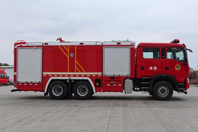 China 11.9kw HOWO Commercial Fire Trucks Fire Engine 9850×2540×3700MM  PM120/SG120 for sale