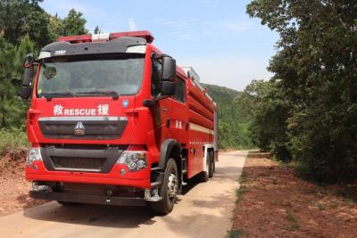 Chine PM180/SG180 HOWO moteur de pompiers réservoir d'eau camion de pompiers à roues 10180×2550×3740MM à vendre