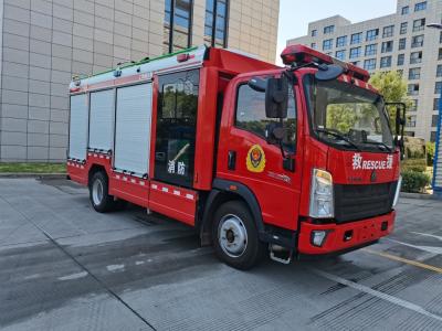 China PM35/SG35 HOWO Caminhão de bombeiros pesado VI Caminhão de bombeiros de emergência de 3+3 pessoas 7000 mm à venda