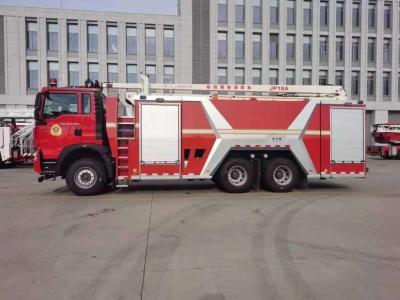 China JP18 30250KG HOWO Water Tower Fire Truck Sinotruk 10000L Fire Department Truck for sale