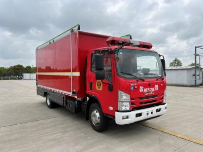China QC90 Apparatus Isuzu Commercial Fire Trucks Rescue 3 Person Red Colour for sale