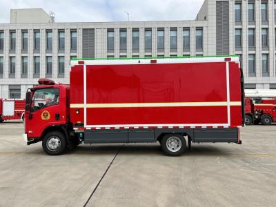 China QC90 Apparatus Fire Engine Emergency Isuzu Water Rescue Truck 7020MM for sale
