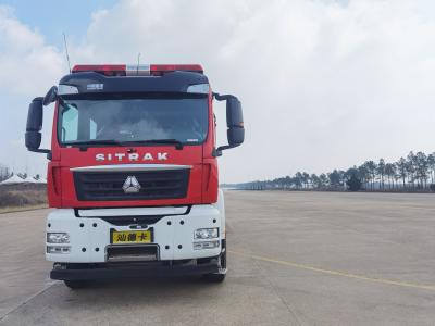 China GF60 Dry Powder Fire Tanker Truck Platform Truck Fire 0.5MPa for sale