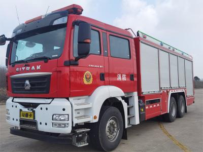 Chine GF60 Camion de pompiers à poudre sèche sur mesure Pays VI Plateforme hydraulique Moteur de pompiers à vendre