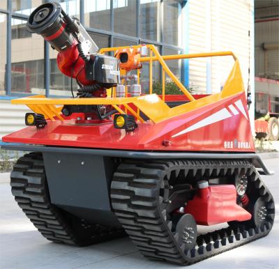 China RXR-M120D 800m Robot Brandweerman Branddetectie Robot 1800 X 1100 X 1400MM Te koop
