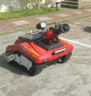 China Mini robot de extinción de incendios de control remoto con batería de litio de 48V 30Ah en venta
