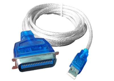China Longitud 1284 del cable los 6FT del adaptador de impresora paralela de IEEE USB para Mac OS/Windows en venta