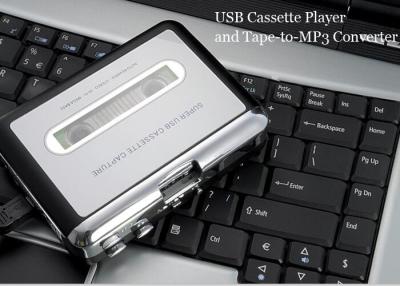 China Auto Reverse USB Cassette Tape Player Converter Black / Sliver Color CE FCC Certification for sale