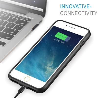 China iPhone 8/7/6/6S Battery Case 3000mAh Lingthing Earphone Supported Ultra Slim  Charging Case Charger Audio/Data Sync for sale