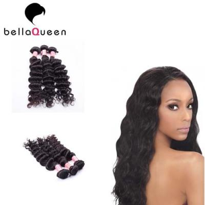 China Unprocessed 6A+ Virgin Burmese Remy Hair Weave Natural Black Curly for sale