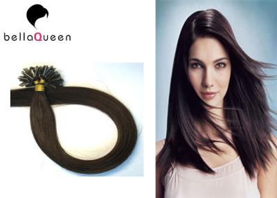 China Brazilian Virgin Unprocessed Clip In U-Tip Hair Extensions , 18-28 inch for sale