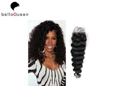 China Unprocessed Curly Brazilian Lace Closure No Shedding And No Tangle for sale