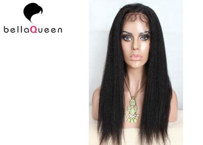 China No Shedding And No Shedding Natura Black Remy Human Hair Full Lace Wigs for sale