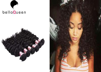 China Grade 7A Brazilian Virgin Human Hair , Natural Black Curly Weave Hair for sale