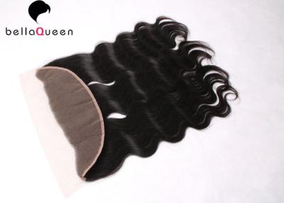 China Unprocessed  Natural Black Human Hair Medium Parts Lace Closure For Women for sale