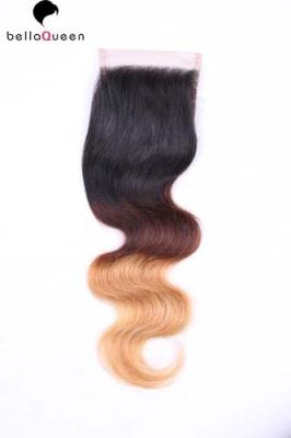 China Unprocessed Brazilian Human Hair Two Tone 8-20 inch 20-40g 1B/27 for sale