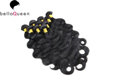China Grade 7A Virgin Brazilian Hair Extension Body Wave , Natural Black Human Hair Weave for sale