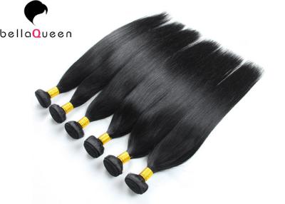 China Natural Virgin Brazilian Hair Extensions 1 B Color unprocessed human hair bundles for sale