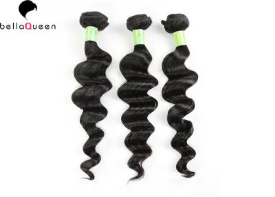中国 8Aを女の子のための人間の毛髪の深い波の毛のよこ糸3束のブラジルのバージンの緩く等級別にして下さい 販売のため