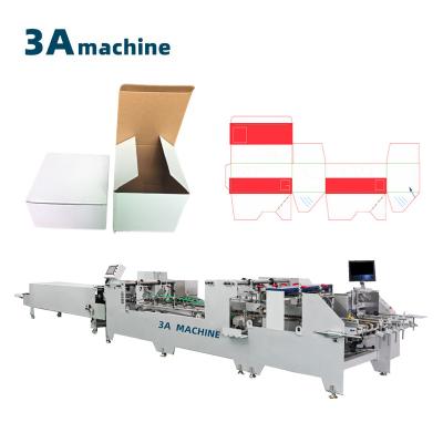 China Electric Dual- Lock Bottom Semi Automatic Folder Gluer Machine for Corrugated Box for sale