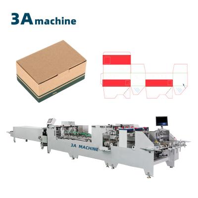 China 3500 KG 2 3 Layers Corrugated Cardboard Box Folder Gluer Machine with Dual- Lock Bottom for sale