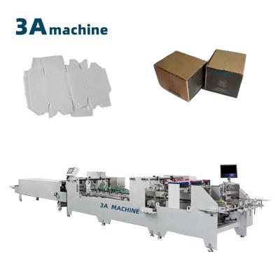 China Automatic Lock Bottom Folding Gluing Machine for 2-3 Layers Corrugated Paper Material for sale