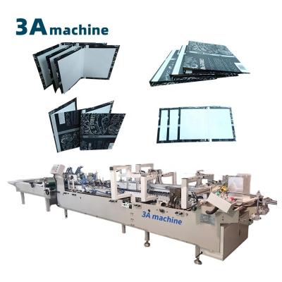 China Box Unfolded Minimum Size 150mm CQT-800BS Automatic Book Cover Side Pasting Machine for sale