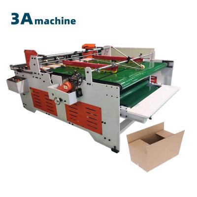 China Computerized Corrugating Machine CQT2400 Semi Automatic Folder Gluer for Corrugated Box for sale