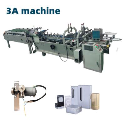 China Automatic Continuous Feeding Paper CQT580-UV Folder Gluer Machine for Paper Box Folding for sale