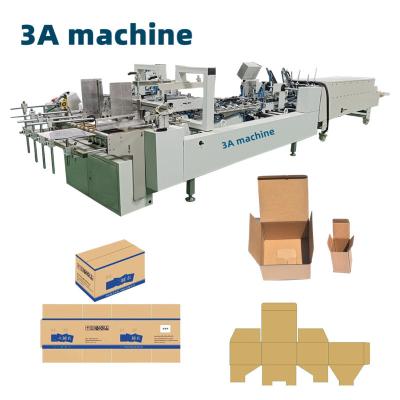 China Box Folding Machine CQT-800WK-1 Corrugated R Box Folder Gluer for Packaging Material for sale