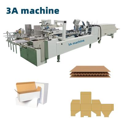 China Automatic Pneumatic CQT-800WK-2 Corrugated Paper Box Folder Gluer Machine for Cartons for sale