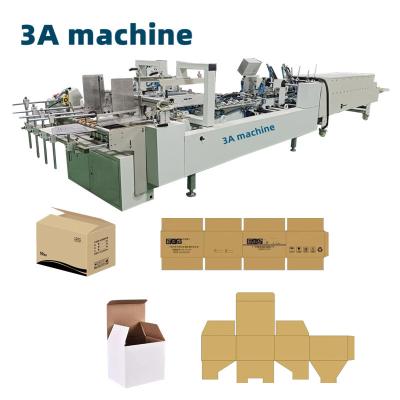 China Net Weight About 1300kg CQT-800WK-2 Corrugated Carton Box Folding Machine Gluer Machine for sale