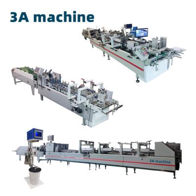China Machinery Hardware Automatic Folder Gluing Machine for Corrugated Carton Cardboard Box for sale