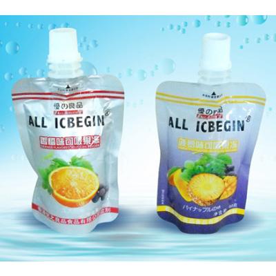 Китай Изготовленный на заказ пластичный мешок Spout для фруктового сока упаковывая/жидкостного мешка с Spout продается