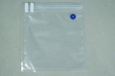 China Clear Food Saver Vacuum Seal Bags With 3 Side / Double Valve Vacuum Seal Storage Bags for sale