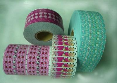 中国 ピンクの多彩なポリ塩化ビニールの収縮の袖は薄板にされた光沢のある終わり/縮みやすい袖を印刷することを分類します 販売のため