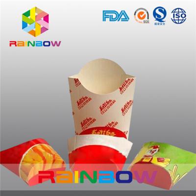 China Folding Paper Box Packaging For French Fries Packaging, Take Away Fast Food Paper Box for sale